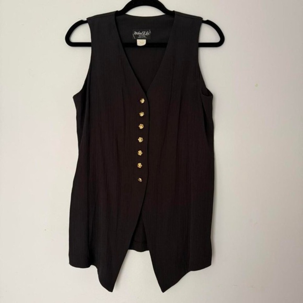 Vintage Michael B limited sear sucker‎ vest size 10 (large)